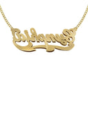 Ladies Diamond Cut Name Plate Necklace | Appx. 10.7 Grams