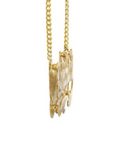 Ladies Diamond Cut Name Plate Necklace | Appx. 10.7 Grams