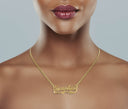Ladies Diamond Cut Name Plate Necklace | Appx. 10.7 Grams