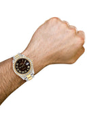 Rolex Datejust II Watch | 41 MM | 18K Yellow Gold & Stainless Steel | Custom Chocolate Roman Dial | Oyster Band