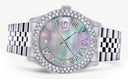 Womens Rolex Datejust Watch 16200 | 36Mm | Dark Mother of Pearl Roman Numeral Dial | Two Row 4.25 Carat Bezel | Jubilee Band