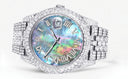 Diamond Iced Out Rolex Datejust 41 | 25 Carats Of Diamonds | Abalone Mother Of Pearl Dial | Two Row | Jubilee Band