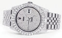 Iced Out Rolex Datejust 36 MM | Stainless Steel | 10 Carats of Diamonds | Full Diamond Diamond Dial | Jubilee Band