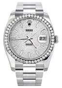 New Style | Rolex Datejust Watch | 36Mm | Full Diamond Dial | Oyster Band