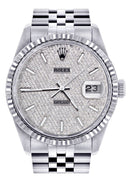 Womens Rolex Datejust Watch 16200  | 36Mm | Diamond Dial | Fluted Bezel | Jubilee Band