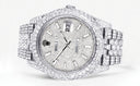 Diamond Iced Out Rolex Datejust 41 | 25 Carats Of Diamonds | Custom Diamond Dial | Two Row | Jubilee Band
