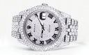 Diamond Iced Out Rolex Datejust 41 | 25 Carats Of Diamonds | Custom Roman Numeral Diamond Dial | Two Row | Jubilee Band