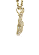 10K Yellow Gold Chain & Cz Dog With Glasses Pendant | Appx. 15.8 Grams