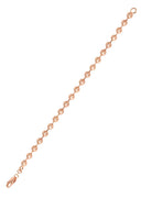 14K Rose Gold Bracelet Dog Tag Women