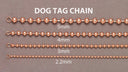 14K Rose Gold Bracelet Dog Tag Women