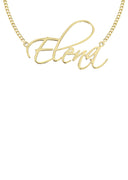 Ladies Plain Gold Name Plate Necklace | Appx. 7 Grams