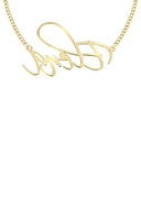 Ladies Plain Gold Name Plate Necklace | Appx. 7 Grams