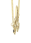 Ladies Plain Gold Name Plate Necklace | Appx. 7 Grams