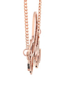 Ladies Plain Rose Gold Name Plate Necklace | Appx. 7 Grams