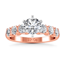 Pave Diamond Engagement Ring Karen 14K Rose Gold