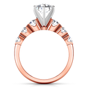 Pave Diamond Engagement Ring Karen 14K Rose Gold