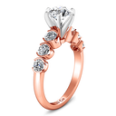Pave Diamond Engagement Ring Karen 14K Rose Gold
