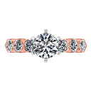 Pave Diamond Engagement Ring Karen 14K Rose Gold