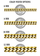 Gold Plated Mens Cuban Curb Chain