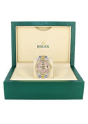 Womens Rolex Datejust Watch 16233 Two Tone | 36Mm | Diamond Pink Arabic Numeral | Fluted Bezel | Jubilee Band