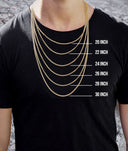 10K Yellow Gold Money Roll Pendant & Cuban Chain | 2.2 Carats
