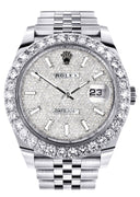 Rolex Datejust II Watch | 41 MM | Custom Full Diamond Dial | Jubilee Band
