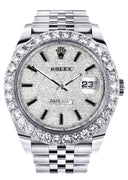 Rolex Datejust II Watch | 41 MM | Custom Full Diamond Dial | Jubilee Band