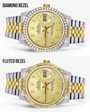 Gold Rolex Datejust Watch 16233 for Men | 36Mm | Gold Dial | Jubilee Band