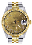 Mens Rolex Datejust Watch | 16233 | 36Mm | Gold Roman Numeral | Jubilee Band