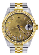 Womens Rolex Datejust Watch | 16233 | 36Mm | Gold Roman Numeral | Fluted Bezel | Jubilee Band