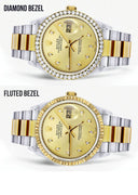 Gold Rolex Datejust Watch 16233 for Men | 36Mm | Gold Dial | Oyster Band