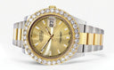 Rolex Datejust II Watch | 41 MM | 18K Yellow Gold & Stainless Steel | Custom Gold Diamond Dial | Oyster Band