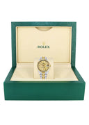 Diamond Gold Rolex Watch | Fluted Bezel | 31MM | Gold Diamond Dial | Jubilee Band
