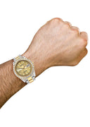 Rolex Datejust II Watch | 41 MM | 18K Yellow Gold & Stainless Steel | Custom Gold Diamond Dial | Oyster Band