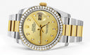 New Style | Diamond Gold Rolex Watch For Men | 36Mm | Gold Dial | Oyster Band