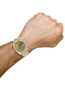 New Style | Gold & Steel Rolex Datejust Watch | 36Mm | Gold Roman Diamond Dial | Oyster Band