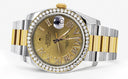 New Style | Gold & Steel Rolex Datejust Watch | 36Mm | Gold Roman Diamond Dial | Oyster Band