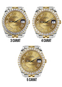Rolex Datejust II Watch | 41 MM | 18K Yellow Gold & Stainless Steel | Custom Gold Roman Dial | Jubilee Band