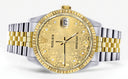 Womens Rolex Datejust Watch 16233 Two Tone | 36Mm | Gold Texture Dial | Fluted Bezel | Jubilee Band
