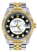 Mens Rolex Datejust Watch 16233 Two Tone | 36Mm | Tuxedo Dial | Jubilee Band