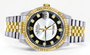 Womens Rolex Datejust Watch 16233 Two Tone | 36Mm | Tuxedo Dial | Fluted Bezel | Jubilee Band