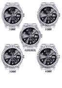 Diamond Mens Rolex Datejust Watch 16200 | 36Mm | Graphite Diamond Dial | Oyster Band