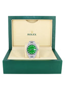 Mens Rolex Datejust  Watch 16200 | 36Mm | Green Dial | Oyster Band