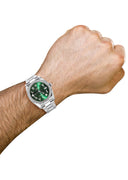 New Style | Rolex Datejust Watch | 36Mm | Green Arabic Diamond Dial | Oyster Band