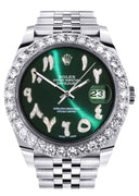 Rolex Datejust II Watch | 41 MM | Custom Green Arabic Diamond Dial | Jubilee Band