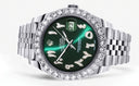 Rolex Datejust II Watch | 41 MM | Custom Green Arabic Diamond Dial | Jubilee Band