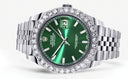 Rolex Datejust II Watch | 41 MM | Custom Green Baguette Diamond Dial | Jubilee Band