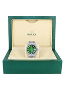 Mens Rolex Datejust Watch 16200 | 36Mm | Green Mother of Pearl Dial | Two Row 4.25 Carat Bezel | Jubilee Band