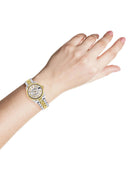 Diamond Gold Rolex Watch | Fluted Bezel | 31MM | Grey Diamond Dial | Jubilee Band