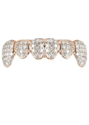 GOLD 6 TEETH FULL DIAMOND GRILLS